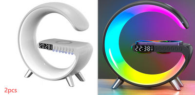 New Intelligent G Shaped LED Lamp Bluetooth Speake Wireless Charger