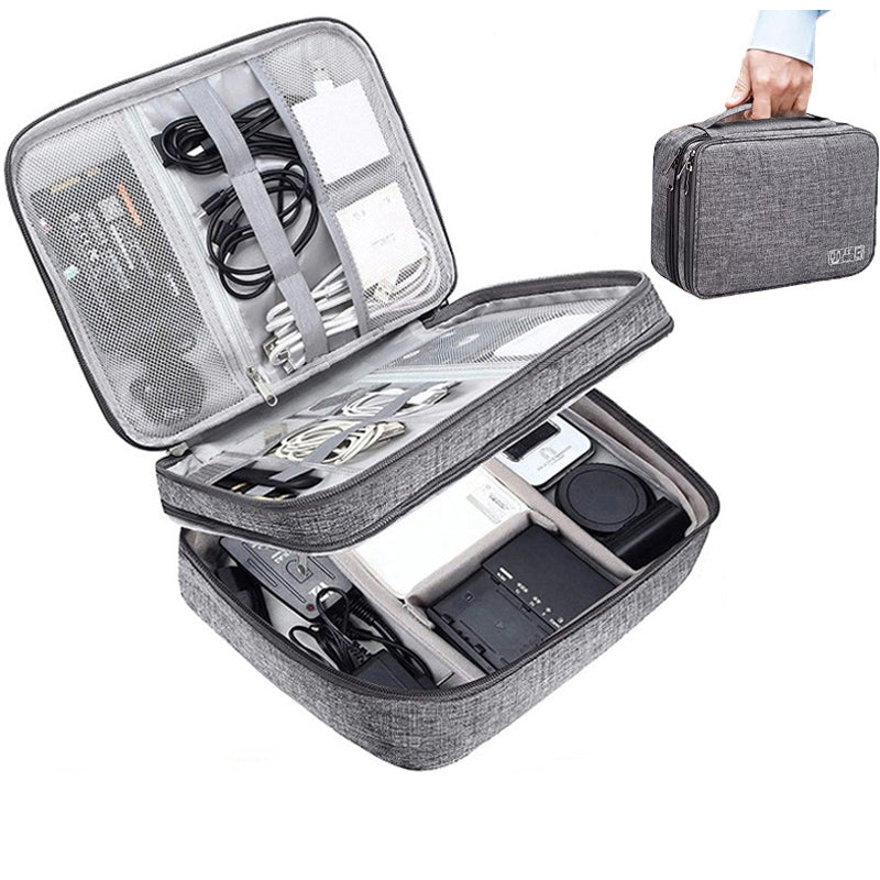 Electronics Organizer Travel Cable Organizer Bag Waterproof Portable