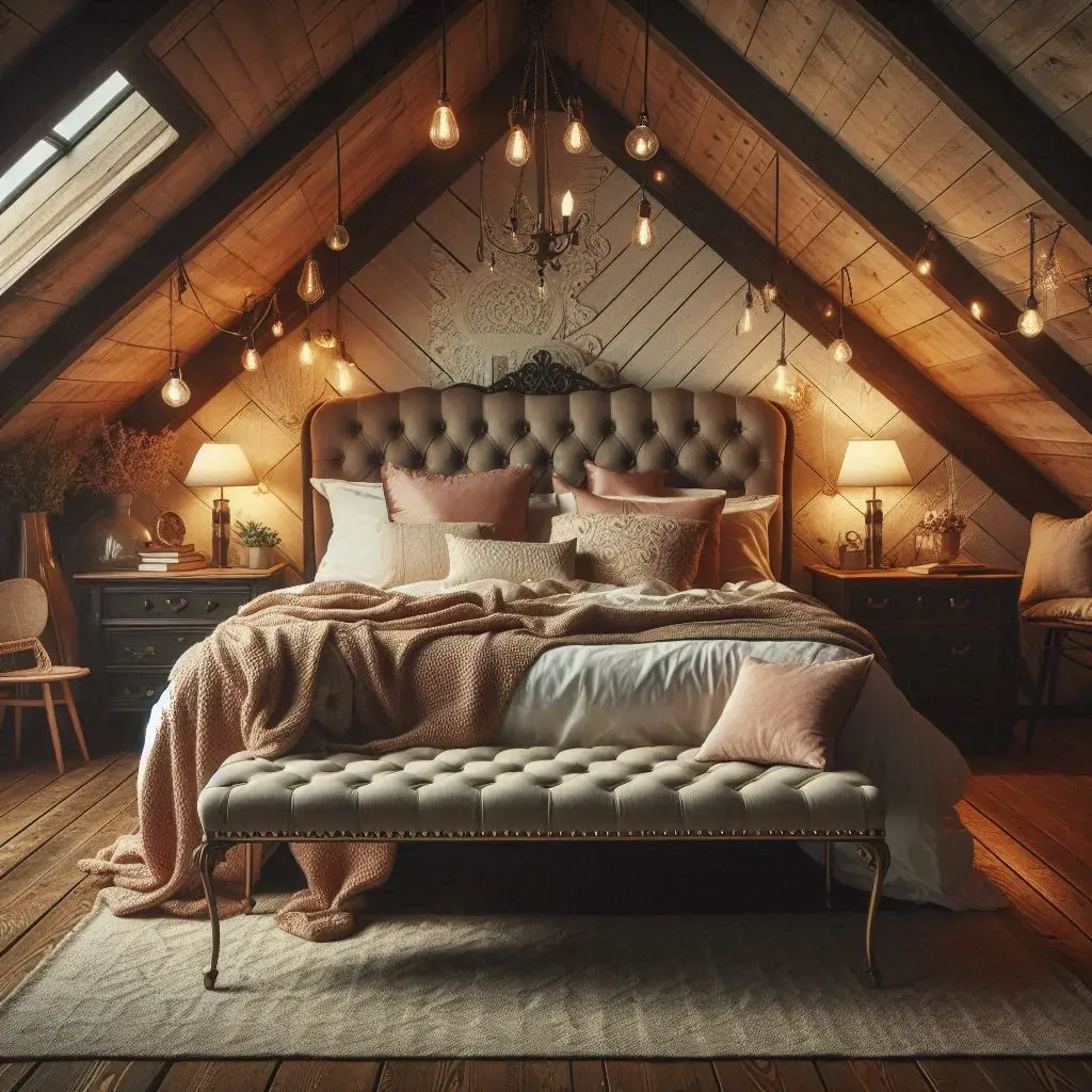  Vintage-Modern Fusion in Attic Suite