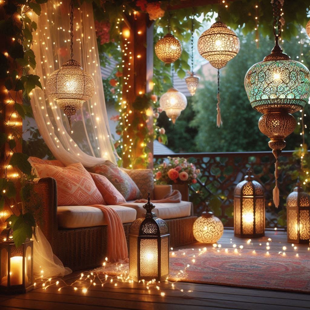 Fairy Lights & Lanterns patio