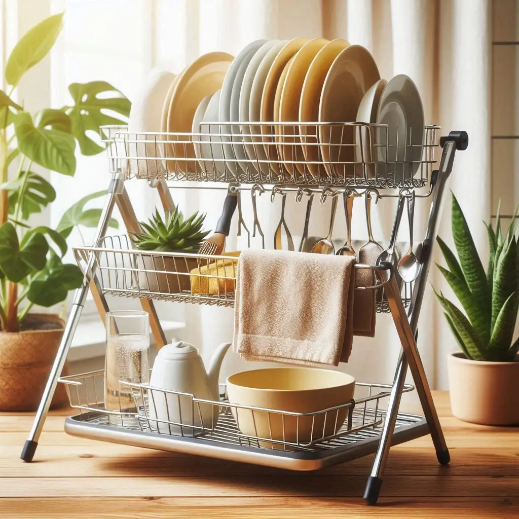 Foldable Dish Drying Rack