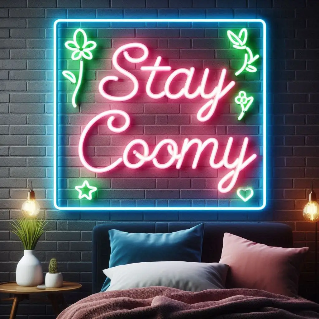 Neon Word Sign wall