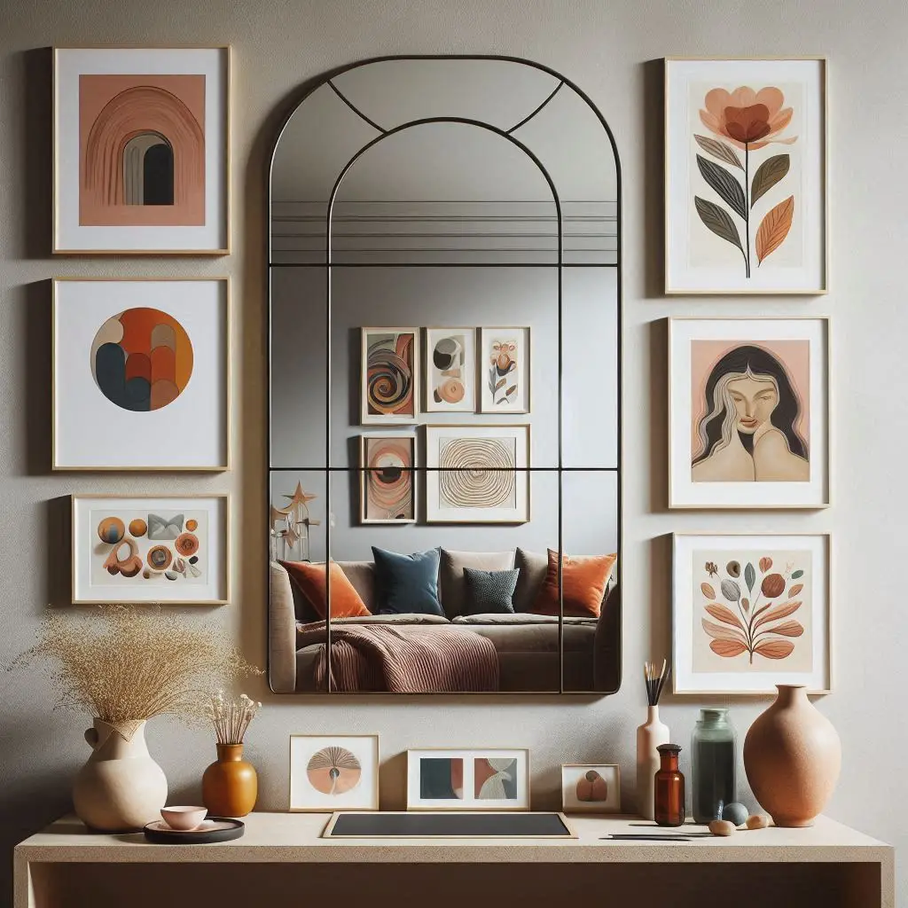 Mirror + Art Combo wall
