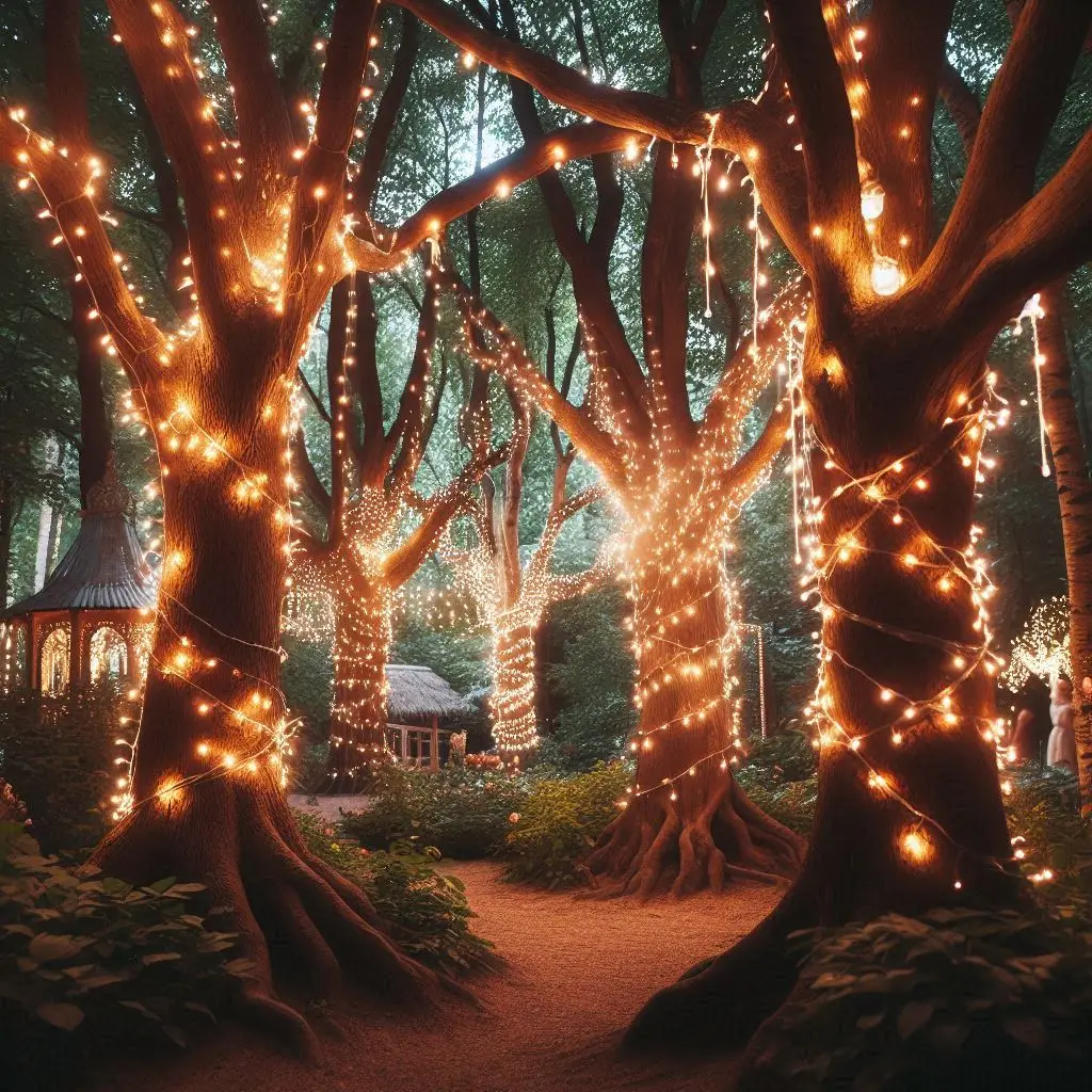 Fairy String Lights in Trees