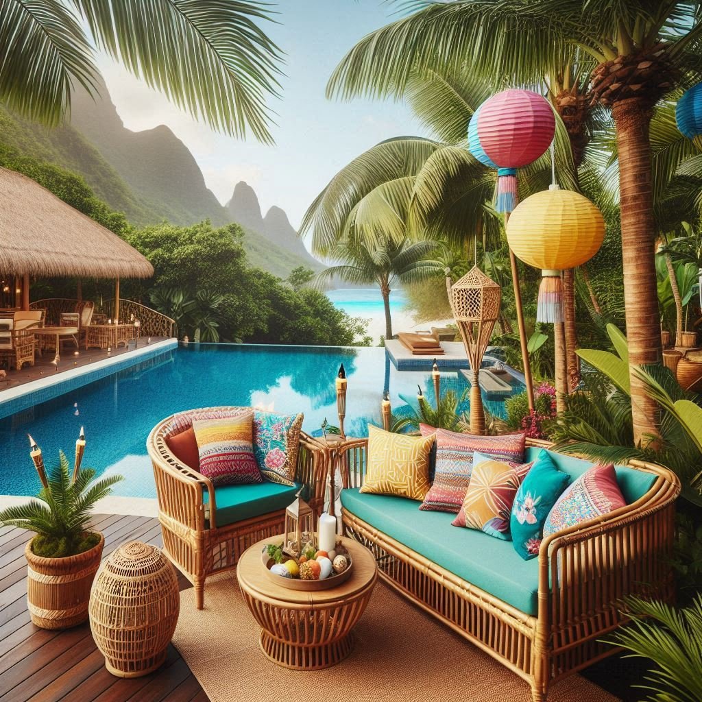 Tropical-Themed Paradise patio