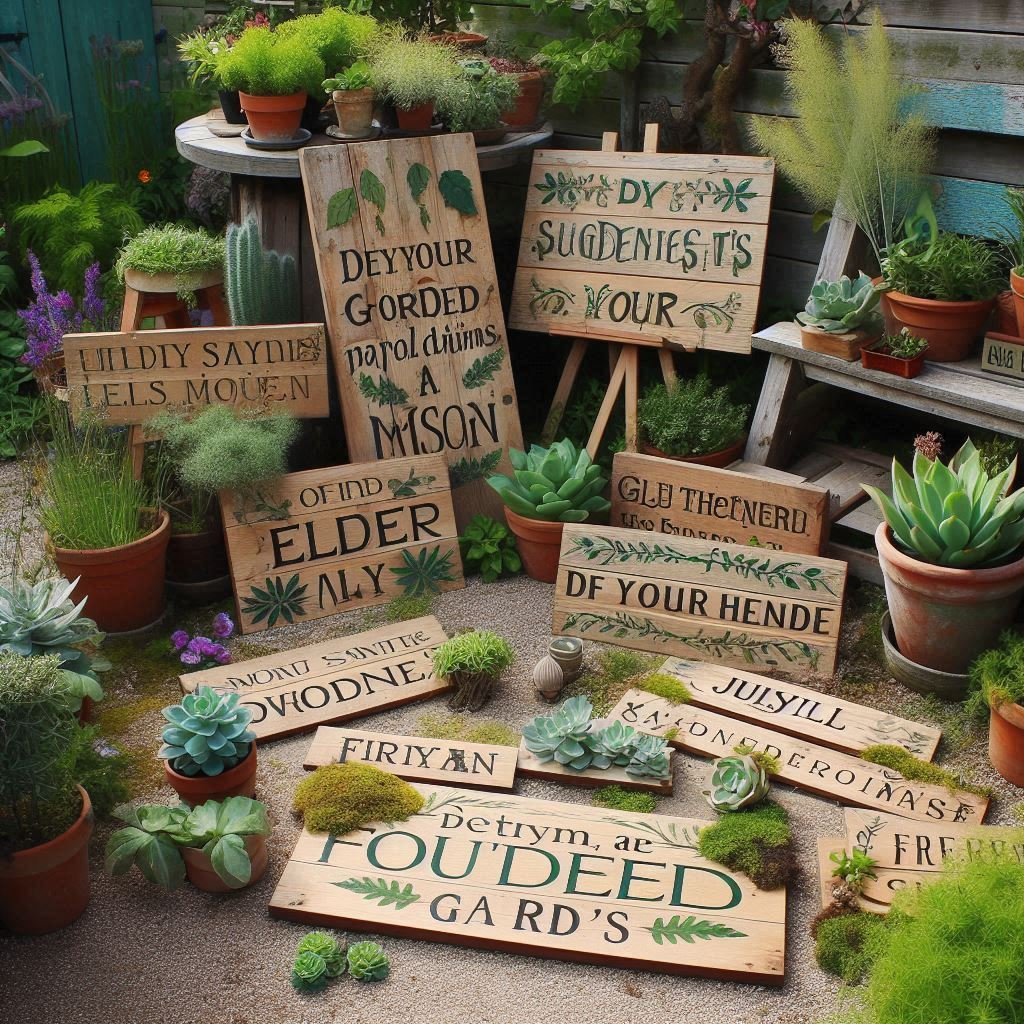 DIY Garden Signs
