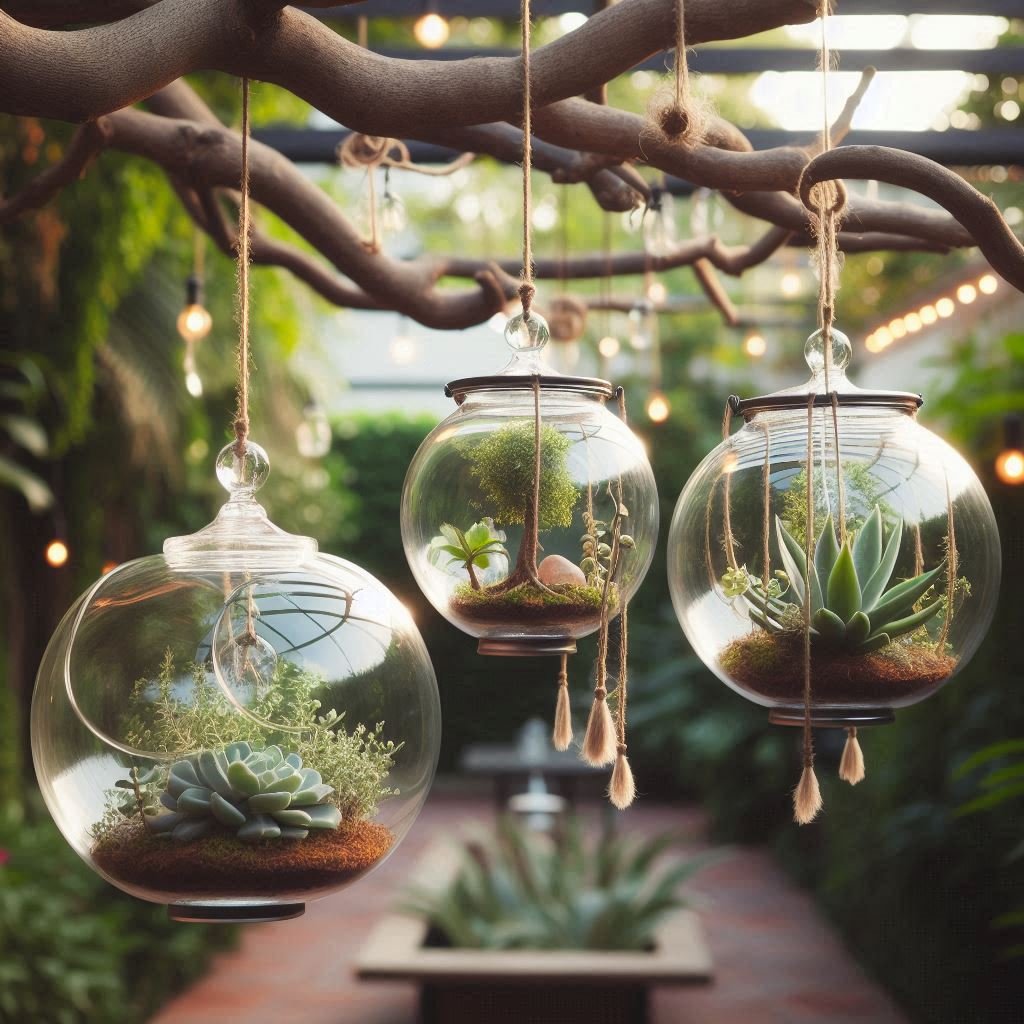 Hanging Glass Terrariums