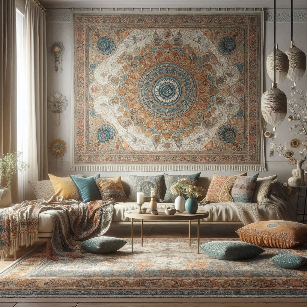 Hanging Tapestry or Textile Art wall