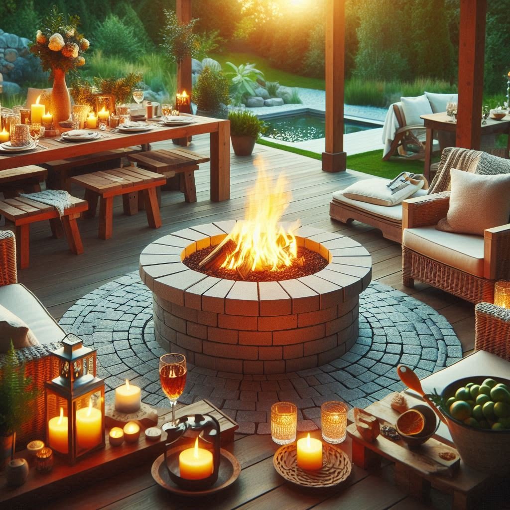 DIY Fire Pit patio