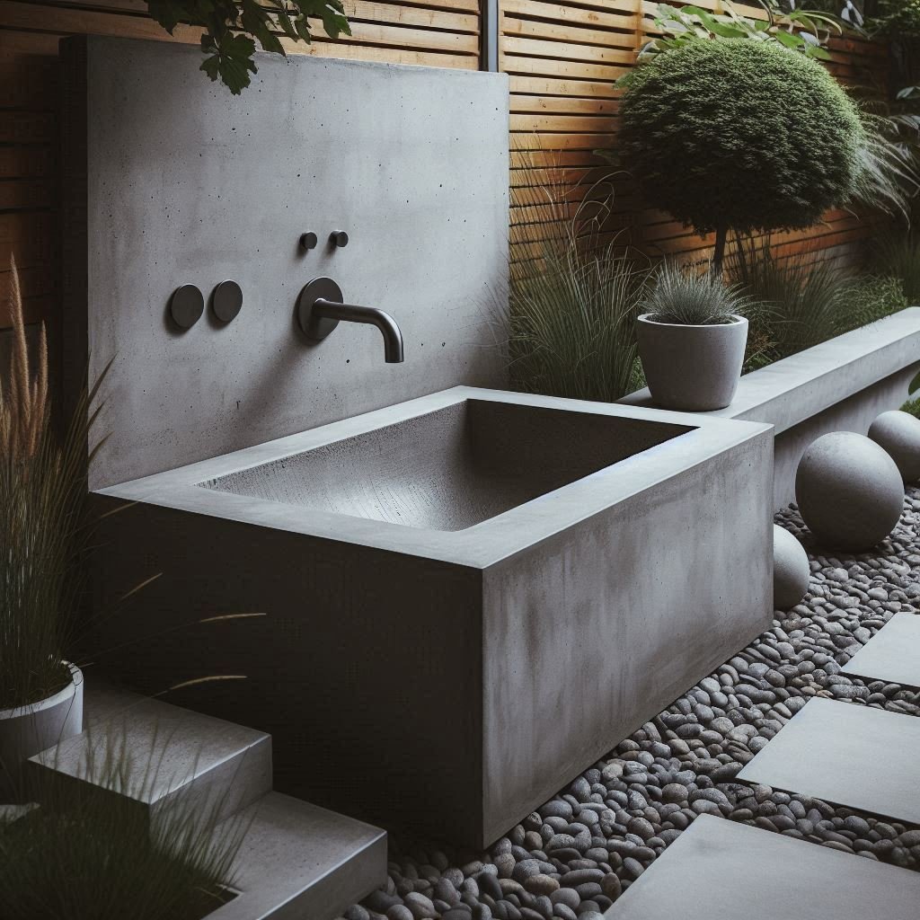 Concrete Garden Sink
