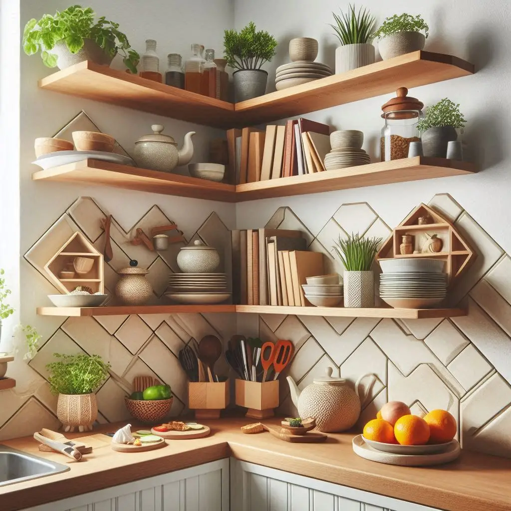 Corner Shelves to Maximize Unused