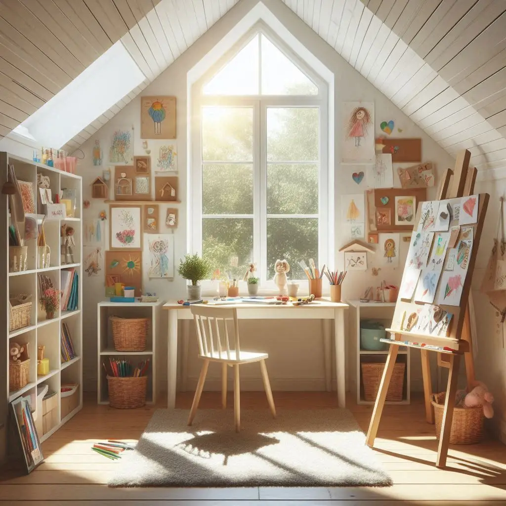 "Set Up a Bright and Inspiring Art Corner by the Window"