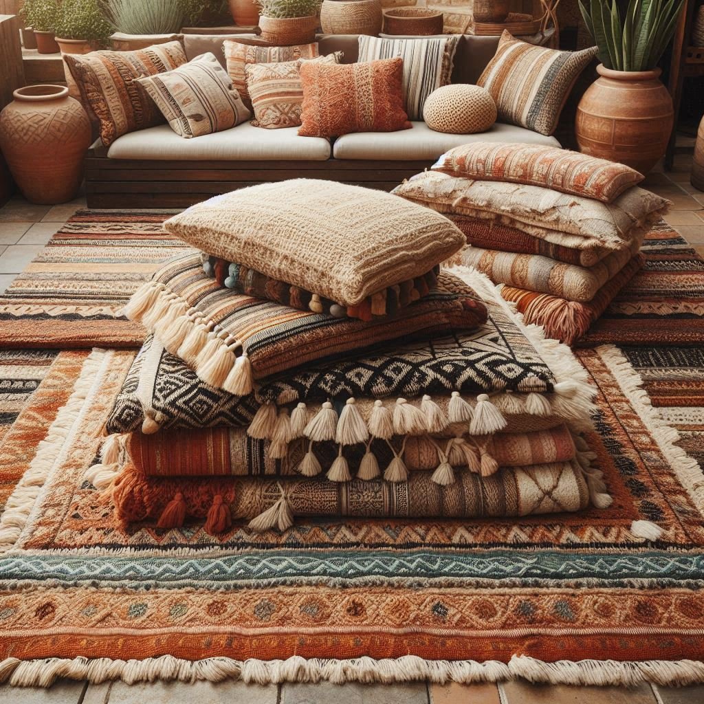 Layered Rugs for Texture patio