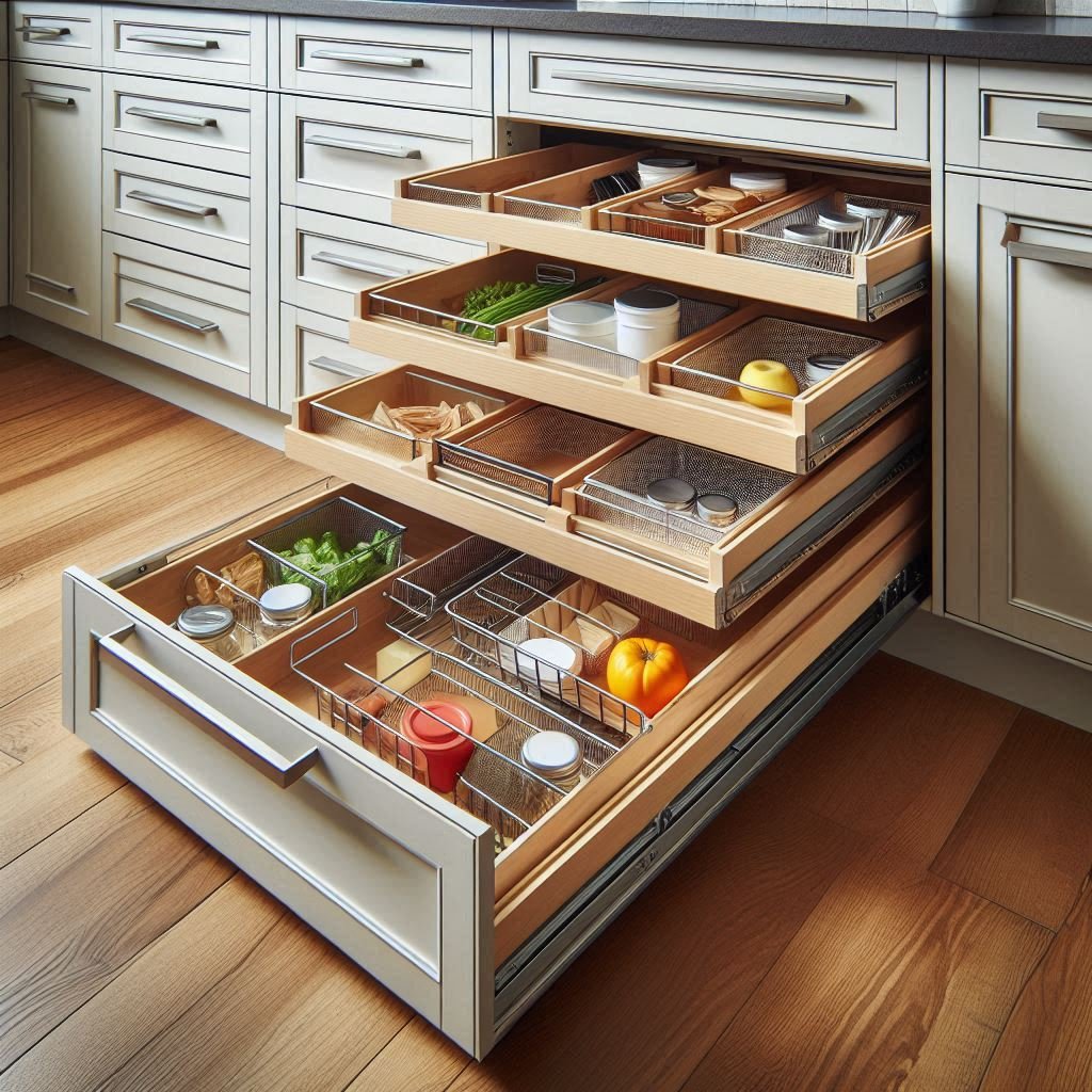 Pull-Out Drawers or Sliding Baskets