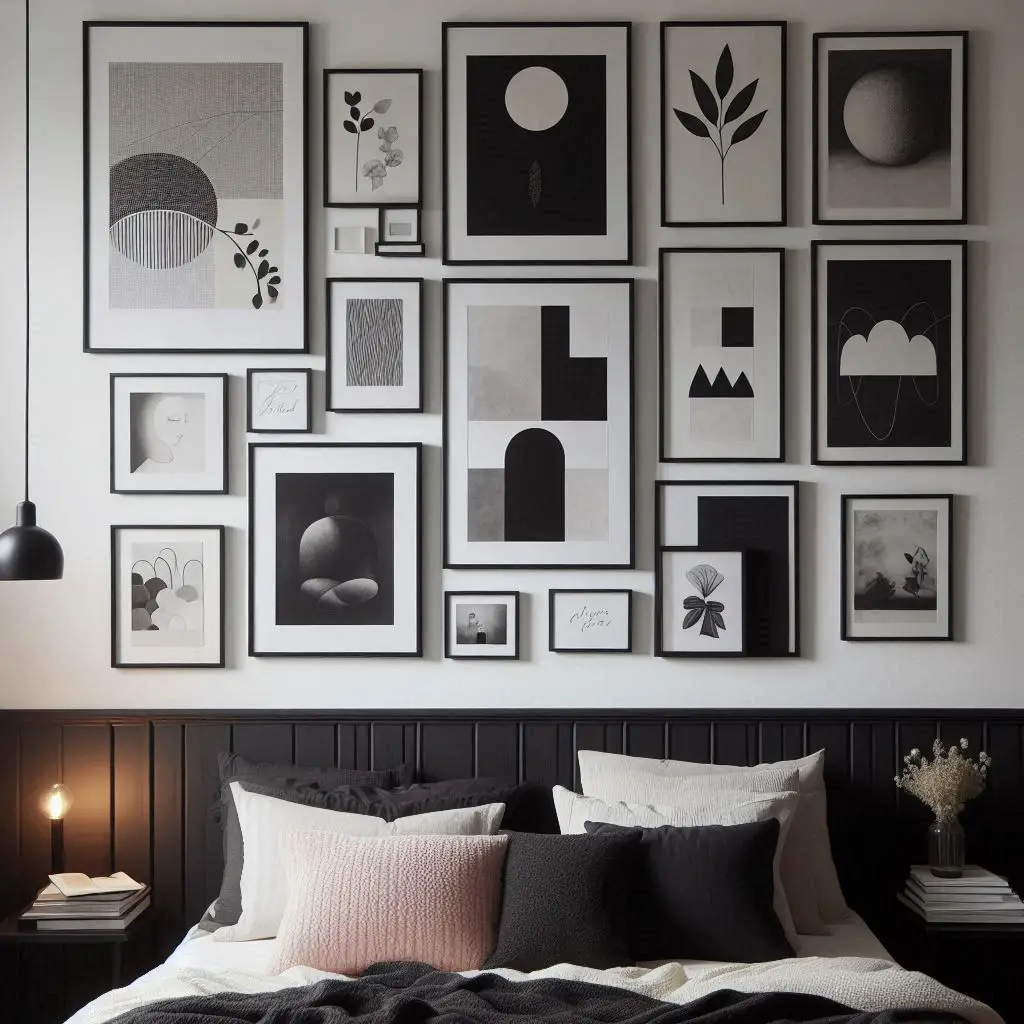 "????️ Monochrome Gallery Wall Goals"