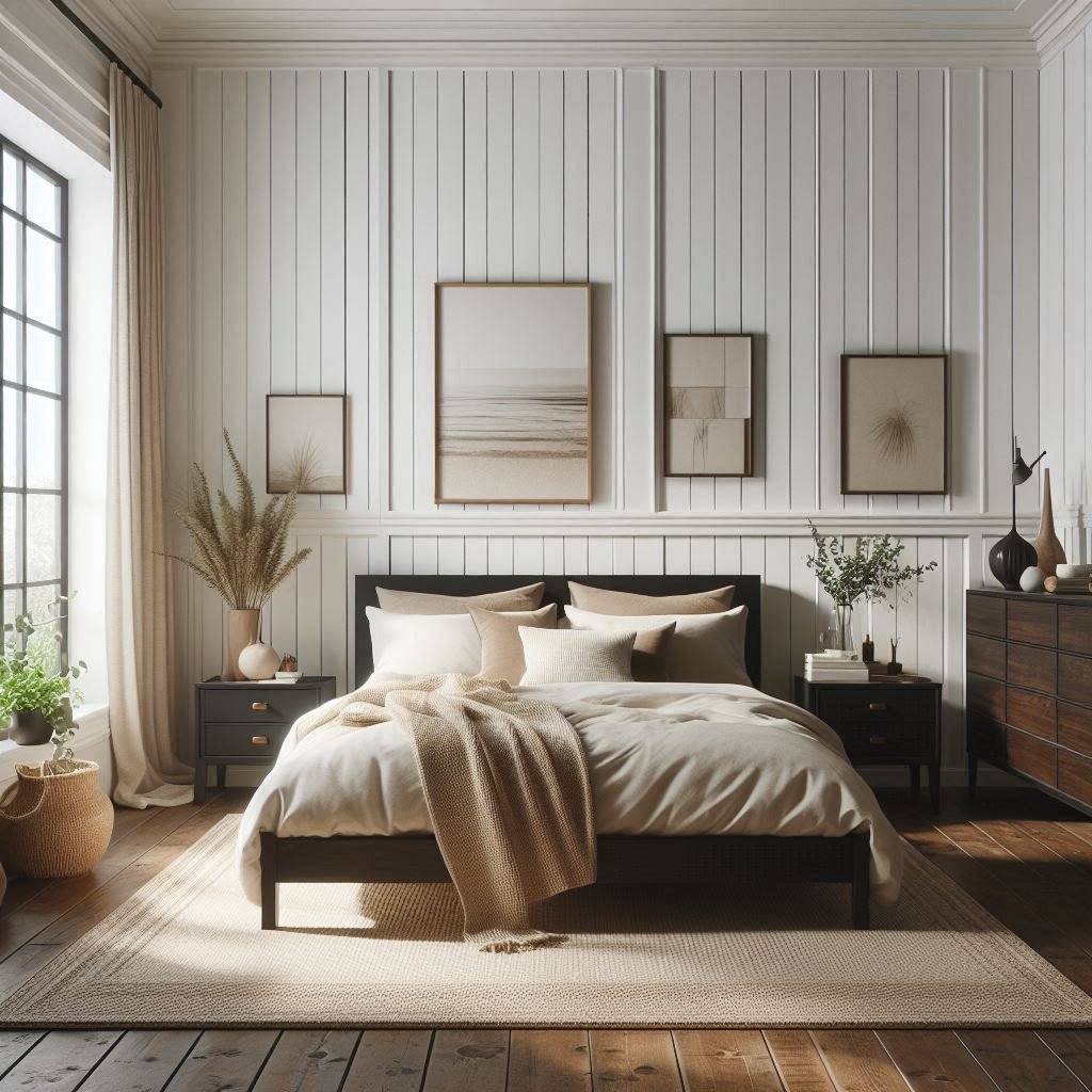 Classic Shiplap bedroom