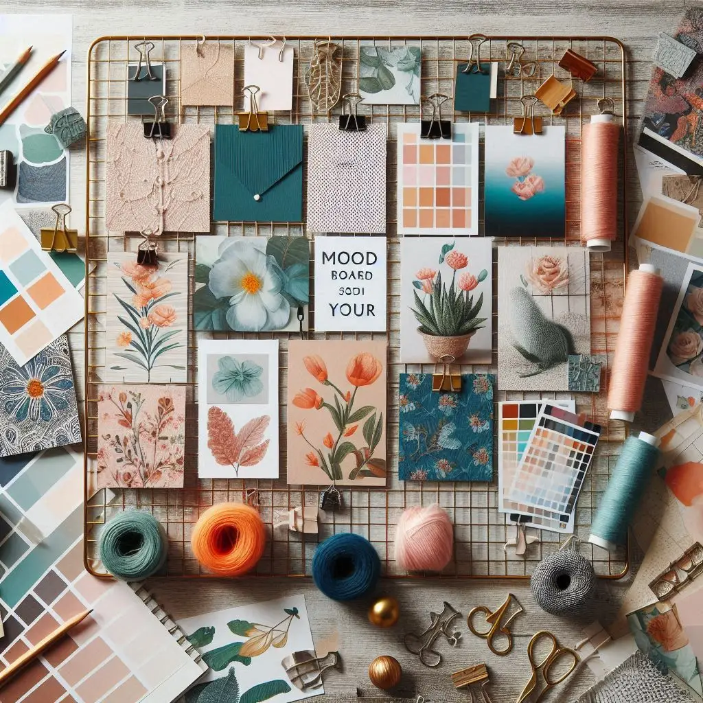  Mood Board Grid wall