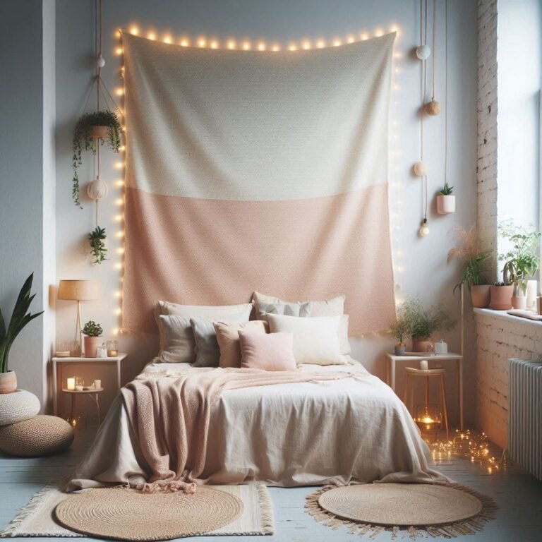 “Transform Small Spaces with Cozy Fabric Wall Tapestries ????✨”