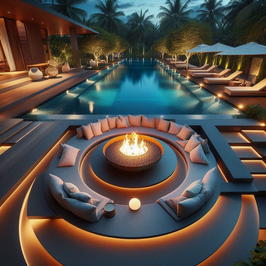 Sunken Lounge Area patio
