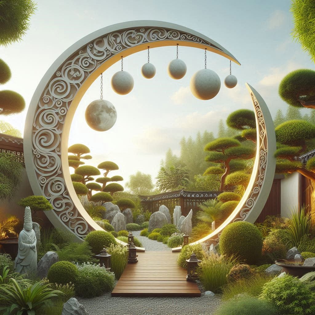 Circular Moon Gate Arch