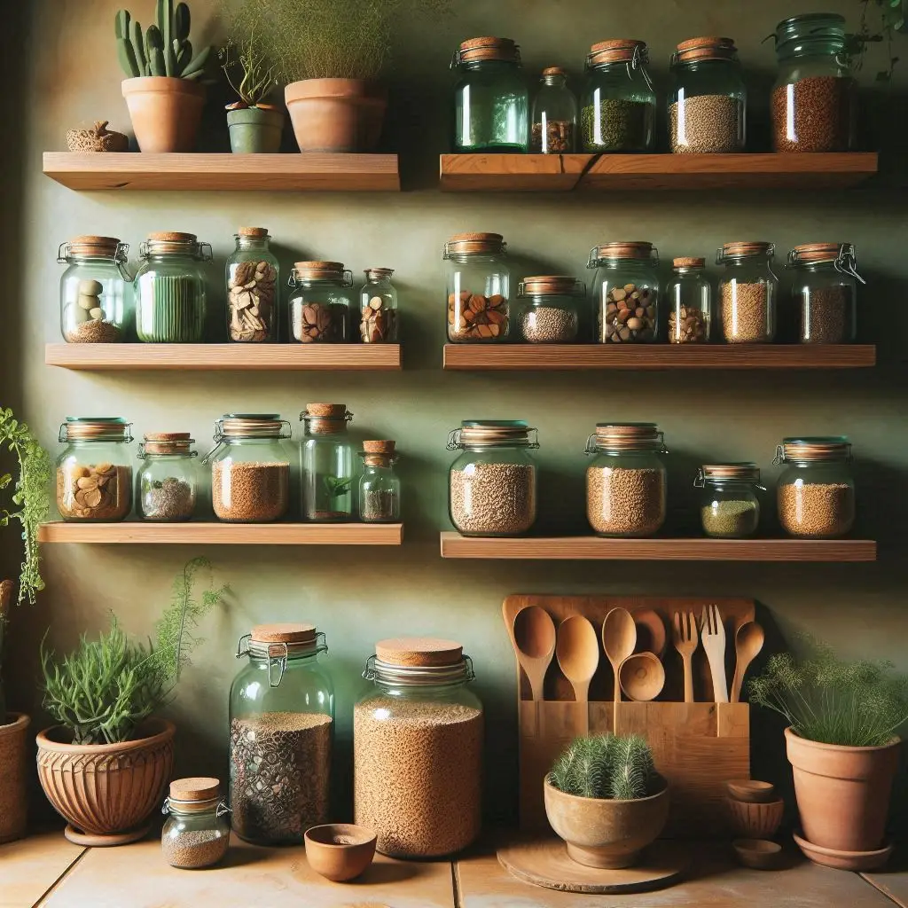 Mini Glass Containers for Drawer Dividers