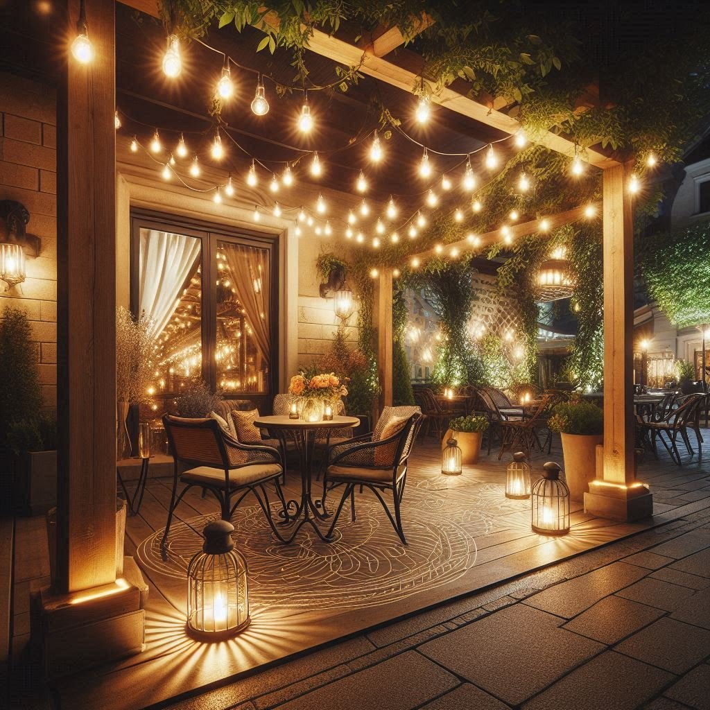 Bistro Lighting for a Cozy Glow patio