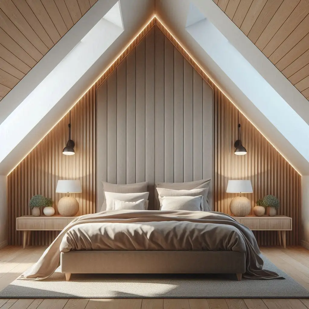 How to Place Your Bed in an Attic Room
