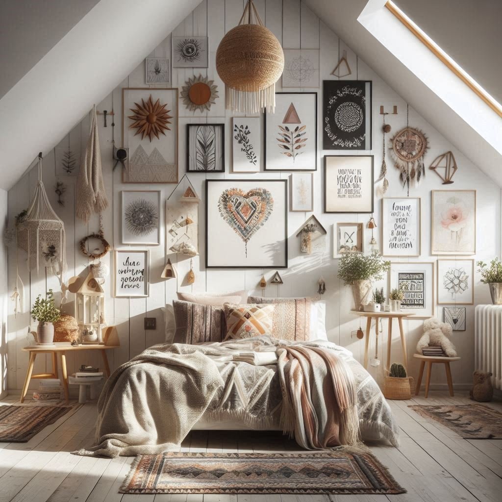 Personalized Attic Space With Artistic Details