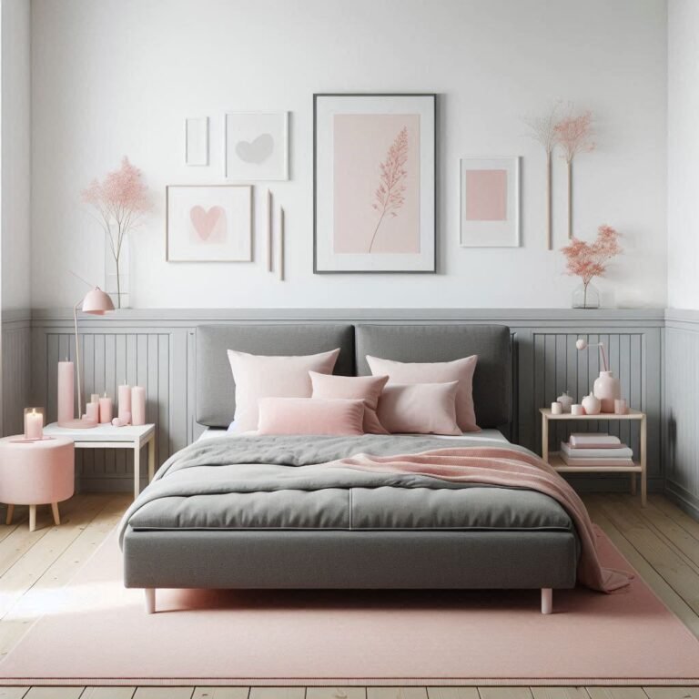 27 Pink & Grey Bedroom Ideas That Whisper Soft Elegance