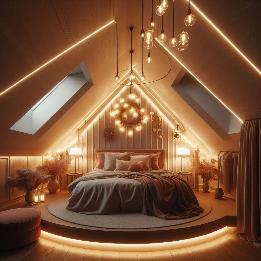 "Luxury Attic Lighting Ideas for Low Ceilings"