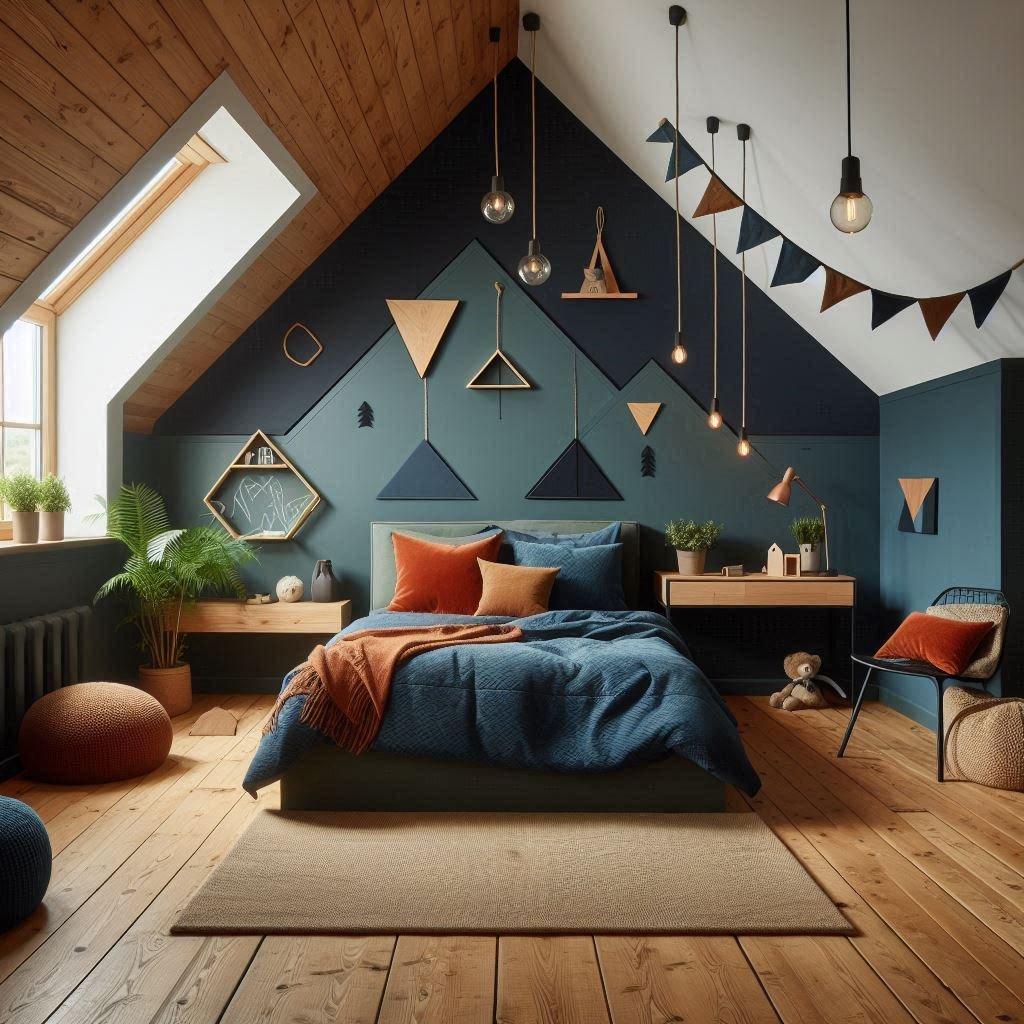 Timeless Color Schemes for Boys’ Attic Bedrooms
