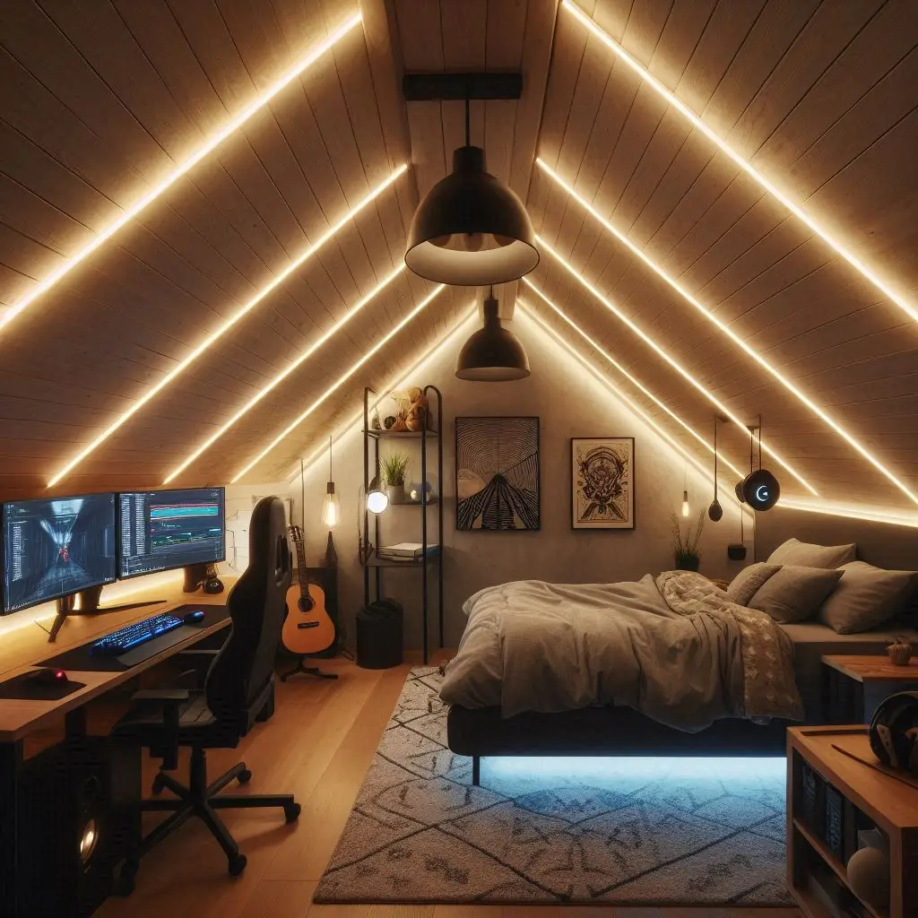 Gaming vibe lighting for boys