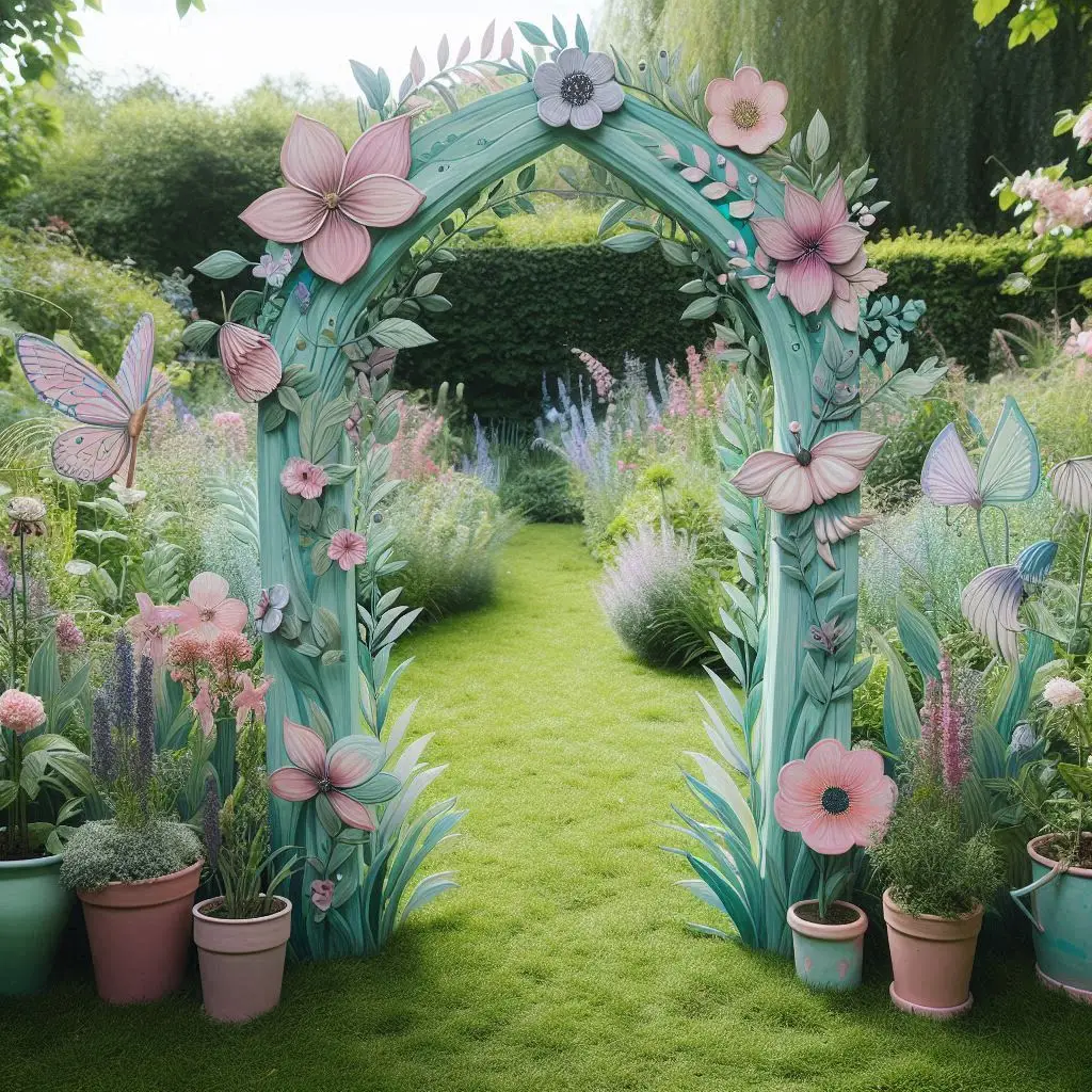 Whimsical Painted Arch
