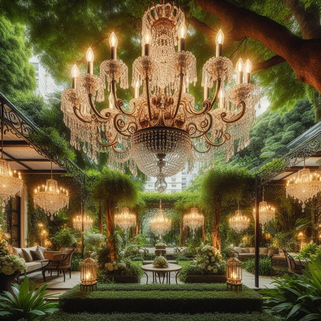 Chandeliers in the Garden