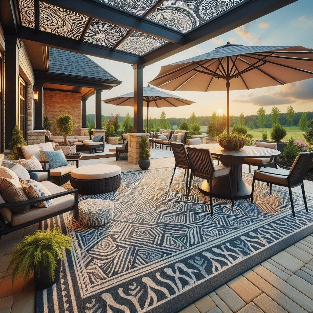 Outdoor Rugs to Define Zones patio