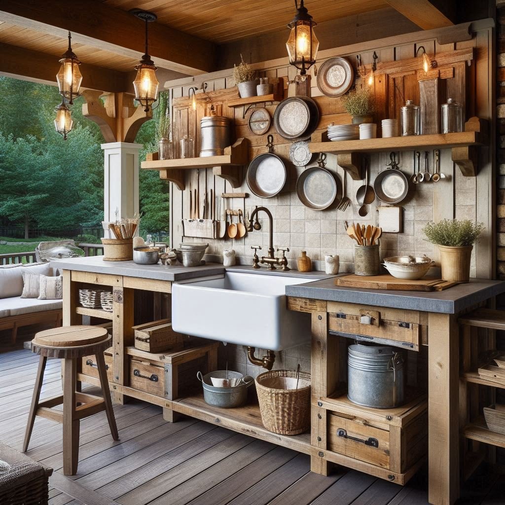 Farmhouse-Style Outdoor Kitchen
patio