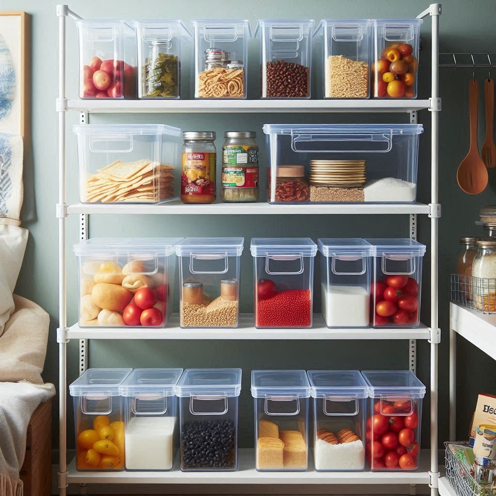 Clear Storage Bins for Instant Visibility