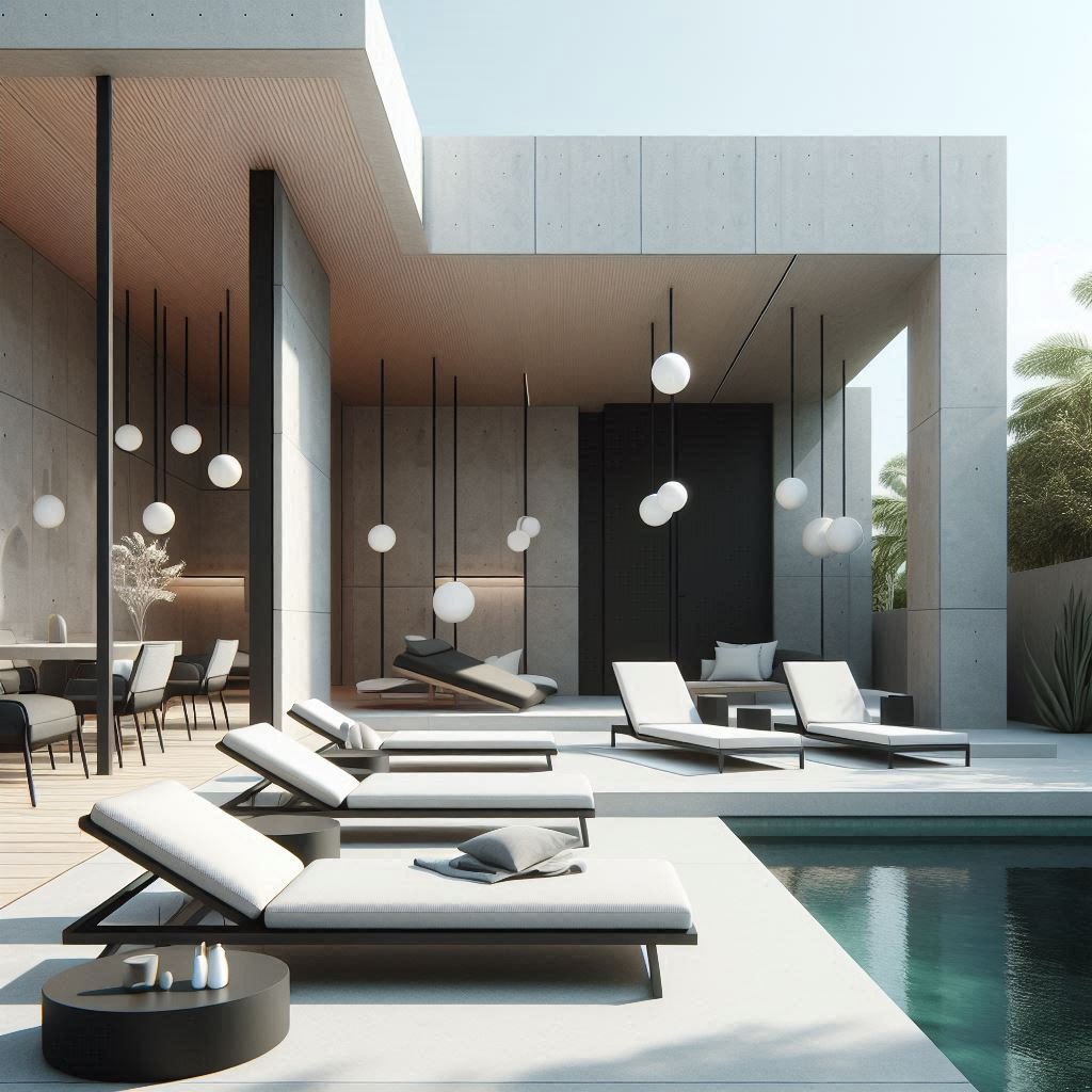 Modern Minimalist Retreat patio
