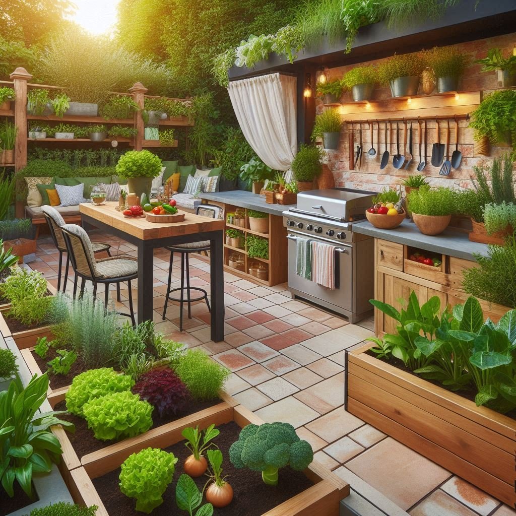 Garden-to-Table Cooking patio