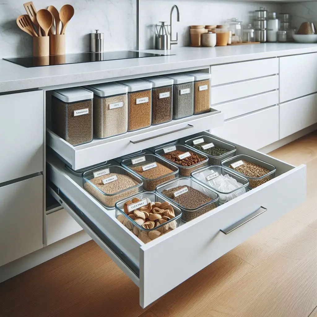 Stackable Glass Jars for Spices