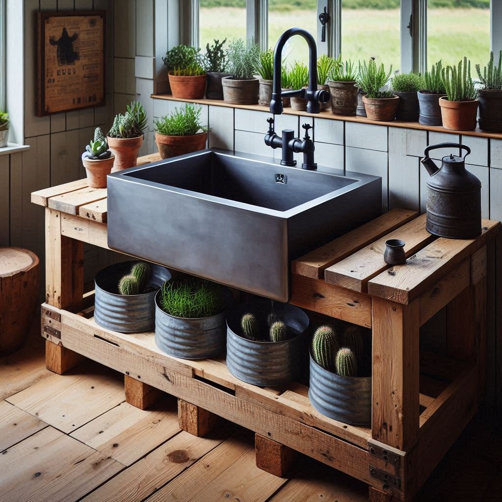 Farmhouse-Style Garden Sink