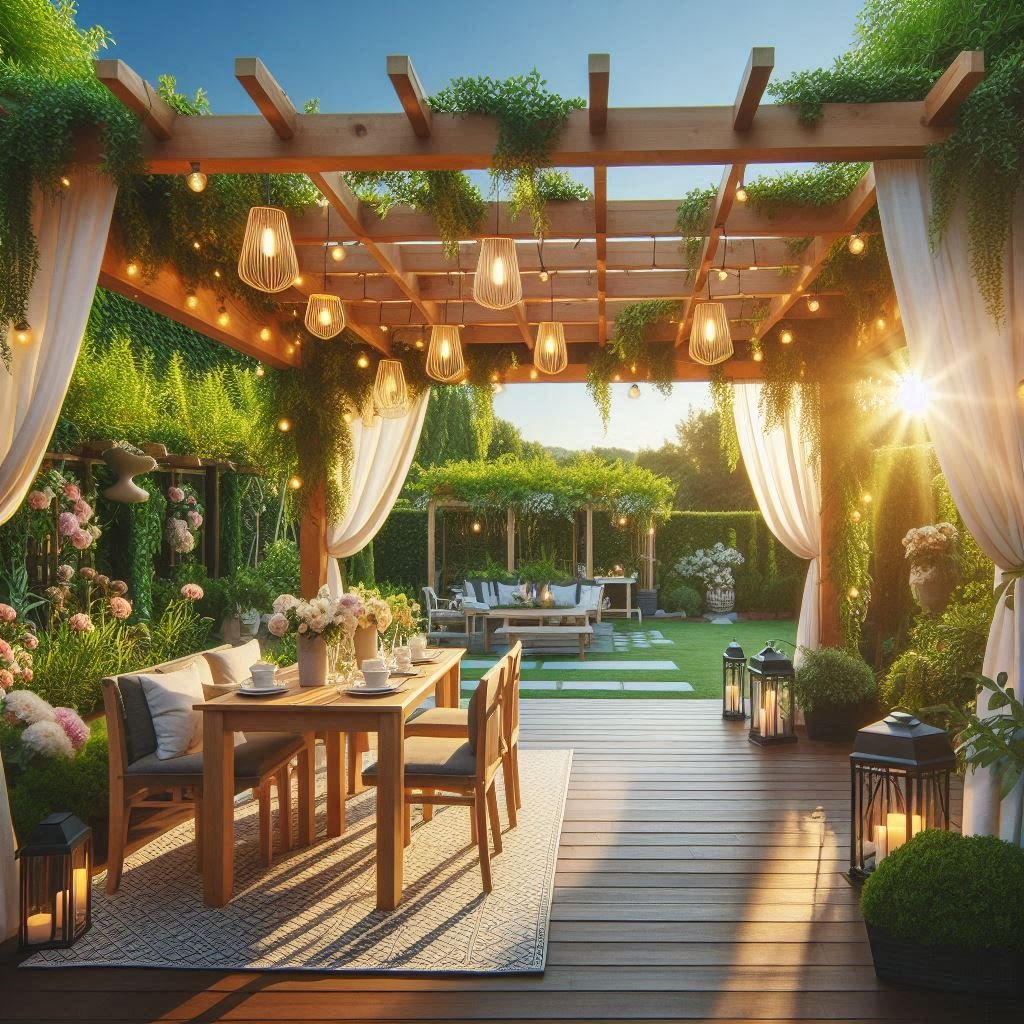 DIY Pergola for Instant Elegance patio