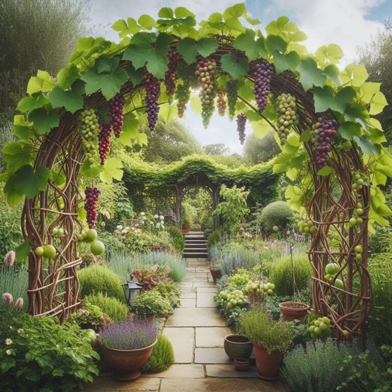 Trellis Arch with Edible Vines