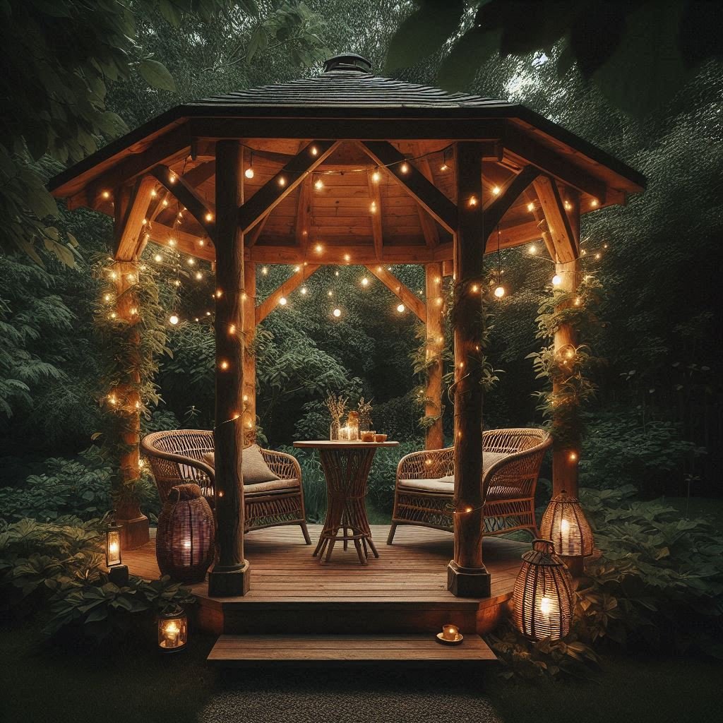 Rustic Wooden patio
