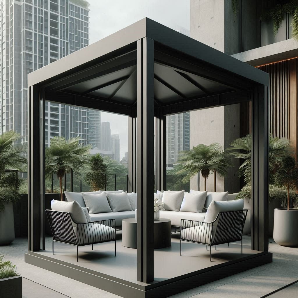 Sleek Modern Gazebo patio