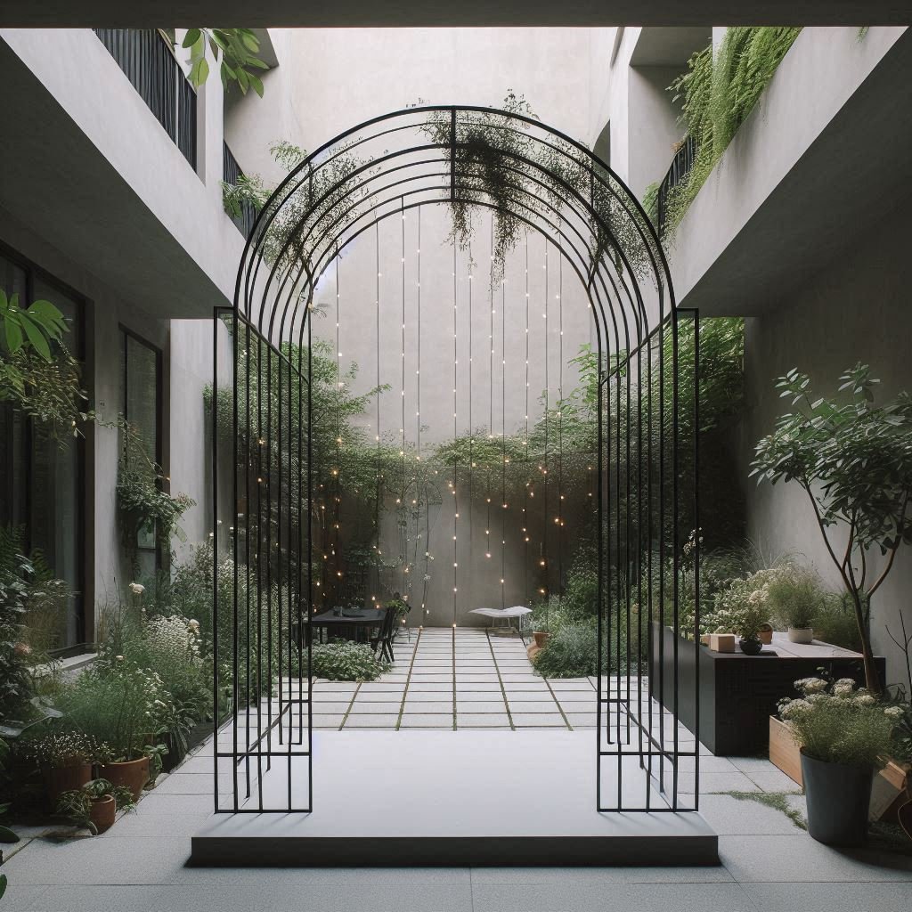 Modern Minimalist Metal Arch