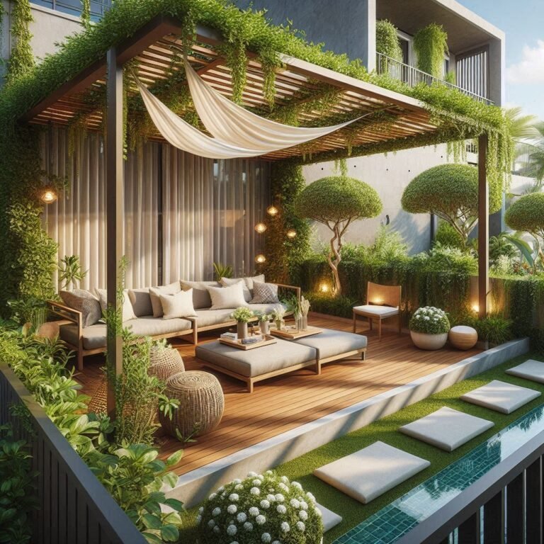 Mini Pergolas or Shade Sails patio