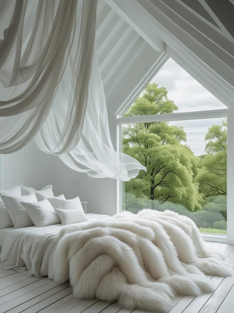 White-On-White Palette attic room