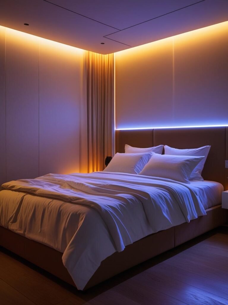 AI-Driven Mood Lighting bedroom
