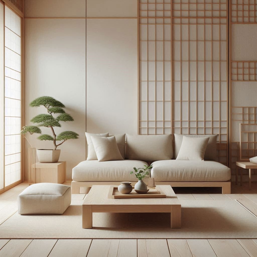 Low Wooden Furniture living room